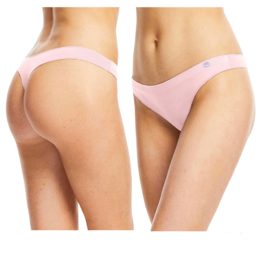 🔥2/$30 MIEL Luna Mid-Rise Seamless Thong in Dusty Rose | M/L
